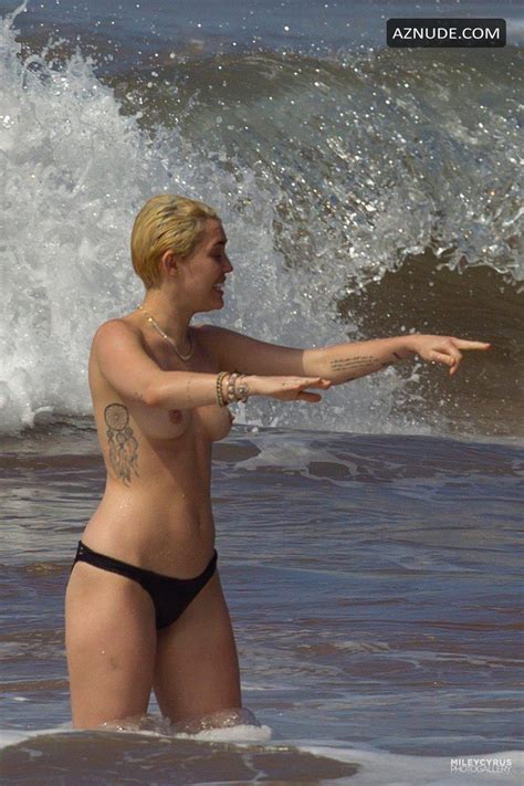 Miley Cyrus Naked And Hot On The Beach Aznude