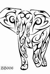 Elephant Tribal Tattoo Getdrawings Drawing sketch template