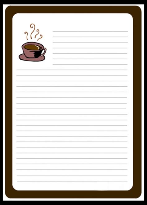 notepad template clipart