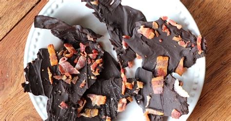 dark chocolate bacon bark recipe popsugar fitness