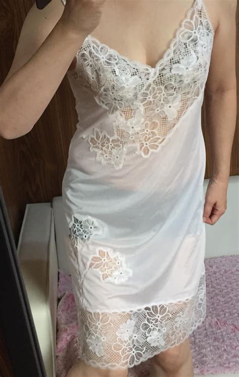 A Gorgeous Silky Soft And Lacy Asian Full Slip Silkenlace