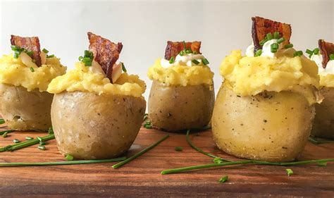 cheesy stuffed mini potatoes