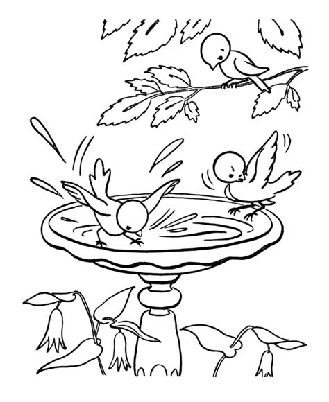 spring scenes coloring page  spring coloring sheets bluebonkers
