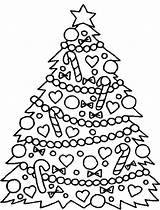Coloring Tree Christmas Pages Kids Easy Trees Presents Color Print Big Drawing Printable Traceable Coloringhome Charlie Brown Beautiful Decoration Clipart sketch template