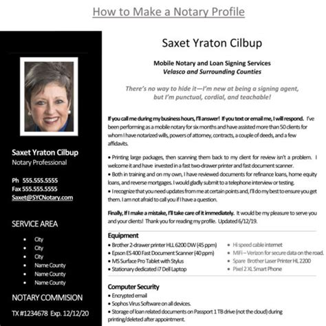 create  notary profile  marketing kit notarynet