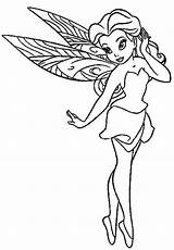 Fairy Coloring Pages Fairies Tinkerbell Printable Rosetta Disney Pixie Pretty Cute Beautiful Color Print Adults Ballerina Girl Drawing Search Cartoon sketch template