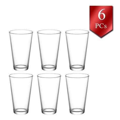 Lav Drinking Glasses Set Of 6 Kitchen Durable Tumbler Water And Juice