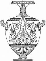 Greek Vase Template Ancient Hydria Coloring Vasi Da Clipart Templates Google Pot Vaso Designs Clip Grecia Arte Water Etc Di sketch template