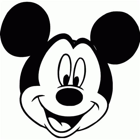 mickey mouse face coloring page coloring home