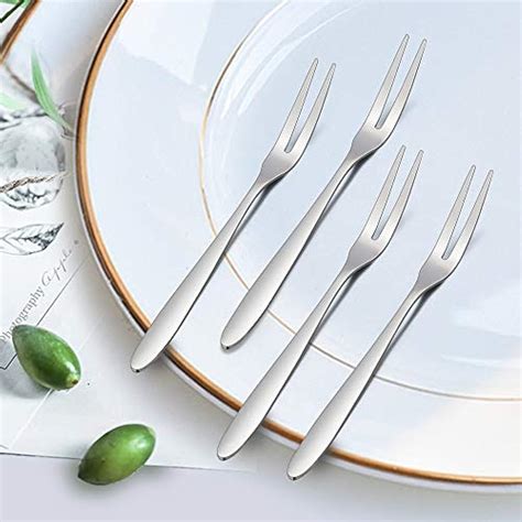 piece dessert forks appetizer forks stainless steel mini salad