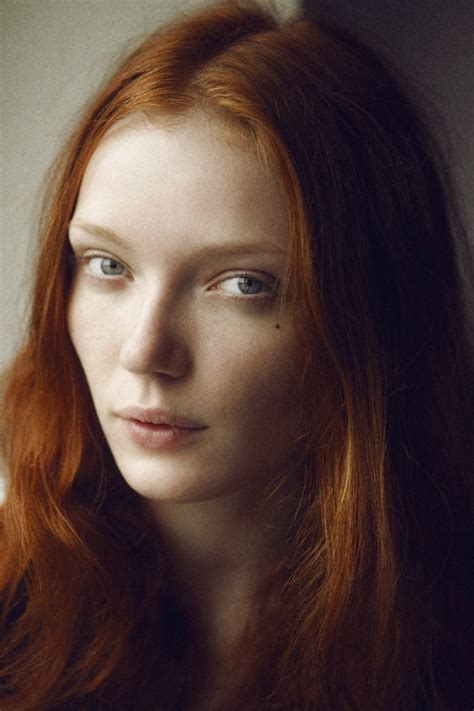 classify natural red haired belarusian model olya