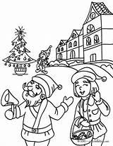 Santa Claus Village Para Colorear Coloring Pueblo Pages Dibujo Color Christmas Hellokids Print Online sketch template
