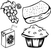 food  drink coloring pages set  classhelperorg