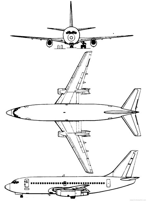 boeing   templates views airplane sketch airplane drawing