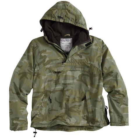 surplus windbreaker tactical water repellent hooded mens jacket night camouflage ebay