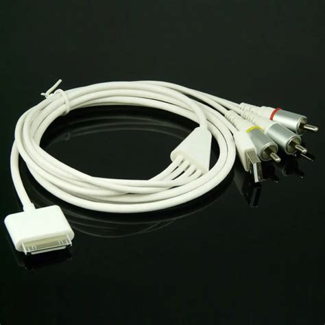 pin dock  rca composite av tv usb charger adapter cable  apple ipad   iphone