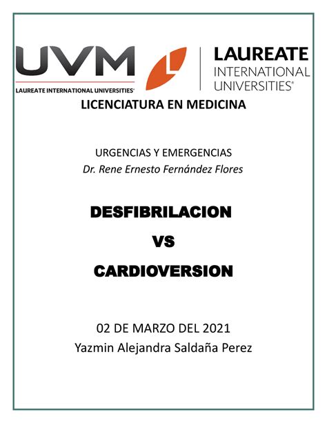 Diferencias Entre Cardioversion Y Desfibrilacion Cardiovascular