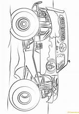 Grave Digger Monster Truck Pages Big Coloring Color Online Bigfoot Famous Printable Coloringpagesonly Print sketch template