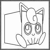 Coloring Jigglypuff Cube Craft Wecoloringpage sketch template