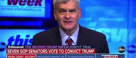 trump wished lawmakers  intimidated sen cassidy   conviction vote  daily caller