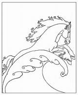 Coloring Horse Sea Neptune Pages Categories sketch template