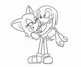 Sonic Knouge Knuckles Collab Lineart Danielasdoodles Echidna Designg sketch template