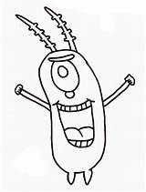 Spongebob Plankton Coloring Squarepants Drawing Clipart Pages Clip Drawings Sketch Color Easy Cliparts Sponge Printable Library Kids Print Ocean Worksheets sketch template