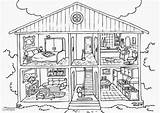 Coloring Pages Dollhouse Inside Template sketch template