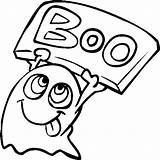 Colorat Fantoma Boo Clopotel Planse sketch template
