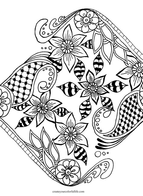 abstract flowers abstract flowers flower coloring pages abstract