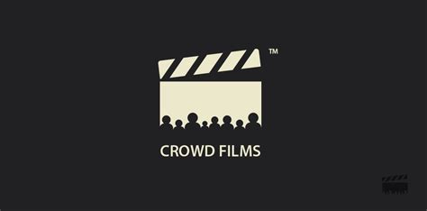 crowd films film logo film design logo typographic logo design