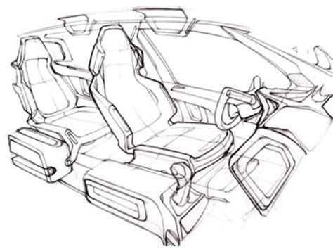 car interior sketch tips car body design