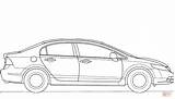 Honda Coloring Civic 2008 Pages Car Jdm Drawing Sketch sketch template
