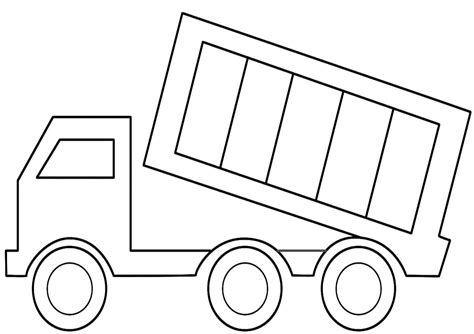 dump truck coloring page coloring book  coloring pages