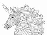 Mandalas Unicornios Pintar Volwassenen Unicornio Eenhoorn Kleurplaten Head Kleuren Zentangles Pegasus Unicorno Adulti Coloritura Capo Omalovanky Stockvector Zentangle Cirkel Prinses sketch template