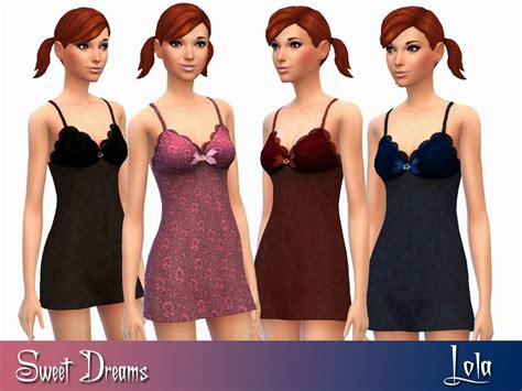 Nightwear By Lola At Sims And Just Stuff Sims 4 Updates