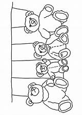 Halaman Beruang Haiwan Kertas Mewarna Kanak sketch template