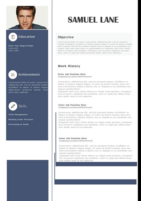 modern resume templates examples   images   finder
