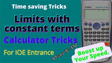 limit calculator tricks part iv limit  constant terms youtube