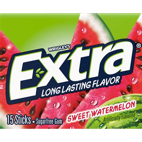 extra sweet watermelon sugarfree gum single pack  pieces walmart