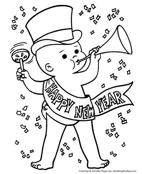 years day coloring pages baby  year coloring page honkingdonkey