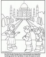 Coloring India Girl Indian Pages Guide Colouring Thinking Sheets Mahal Taj Makingfriends Scout Printable Kids Girls Color Scouts Guides Drawing sketch template
