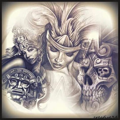 Pin By Sal Mosqueda On Drawings Chicano Art Aztec