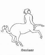 Centaur Mythical Creatures sketch template
