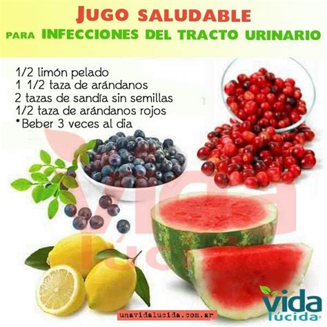 jugo natural para las infecciones del tracto urinario