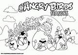 Coloring Angry Pages Birds Seasons Christmas Bird Pdf Ages Coloringhome Popular sketch template