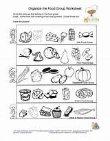 Food Groups Kids Pyramid Nutrition Learning Worksheet School Elementary sketch template