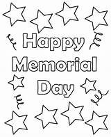 Memorial Coloring Pages Happy Printable Print Clipart Flag Activities Color Sheets Kids Sheet Pdf Drawing Craft Printables Worksheets Days Stars sketch template