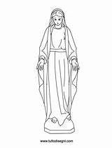 Mary Immacolata Lourdes Maria Virgen Milagrosa Virgenes Crowning Religionsunterricht Dibujo Concezione Stilizzata Erstkommunion sketch template