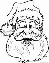 Santa Coloring Printable Christmas Claus Pages Merry Natale Colorare Babbo Face Colouring Disegno Print Says Sheet Children Noel Da Di sketch template
